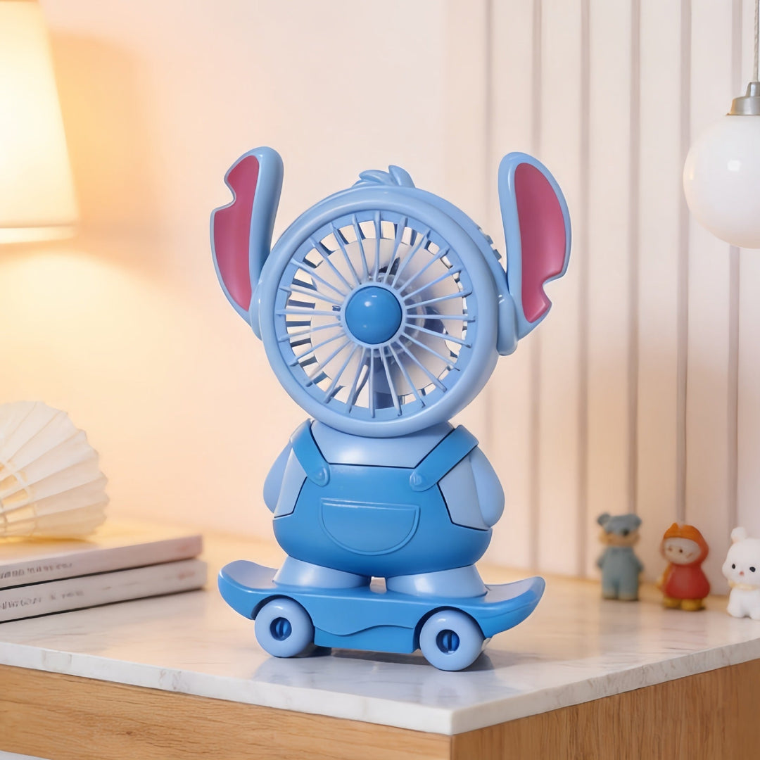 Ladies Portable Toy Fan with LED Lighting and USB Charging Kalsten