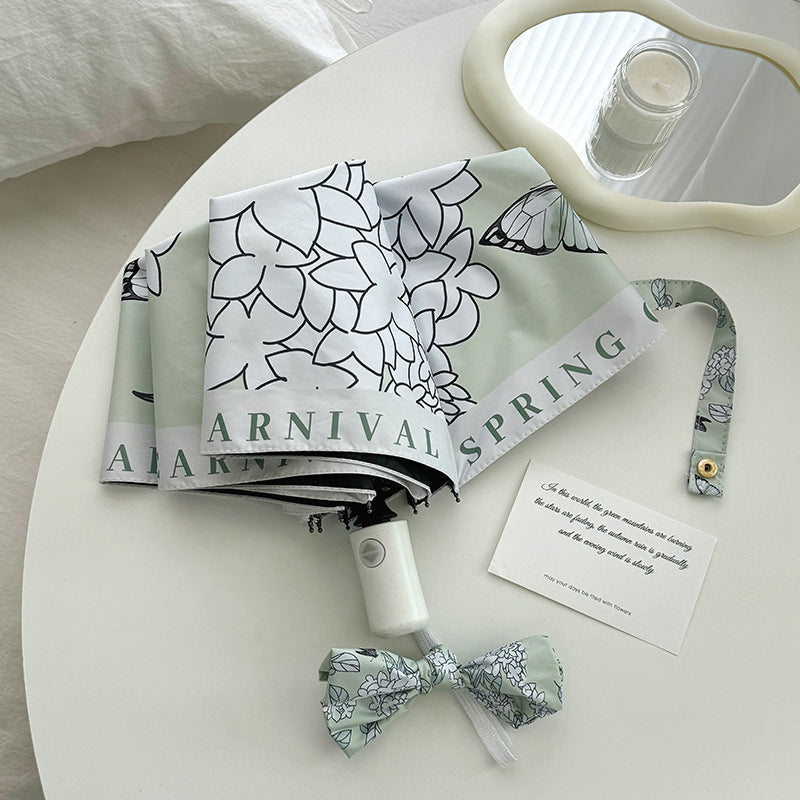 Women's Folding Umbrella with Innovative Floral Design Kalsten