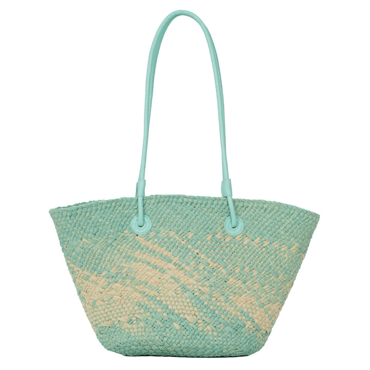 Elegant Rattan-Style Handbag with Double Handle Kalsten