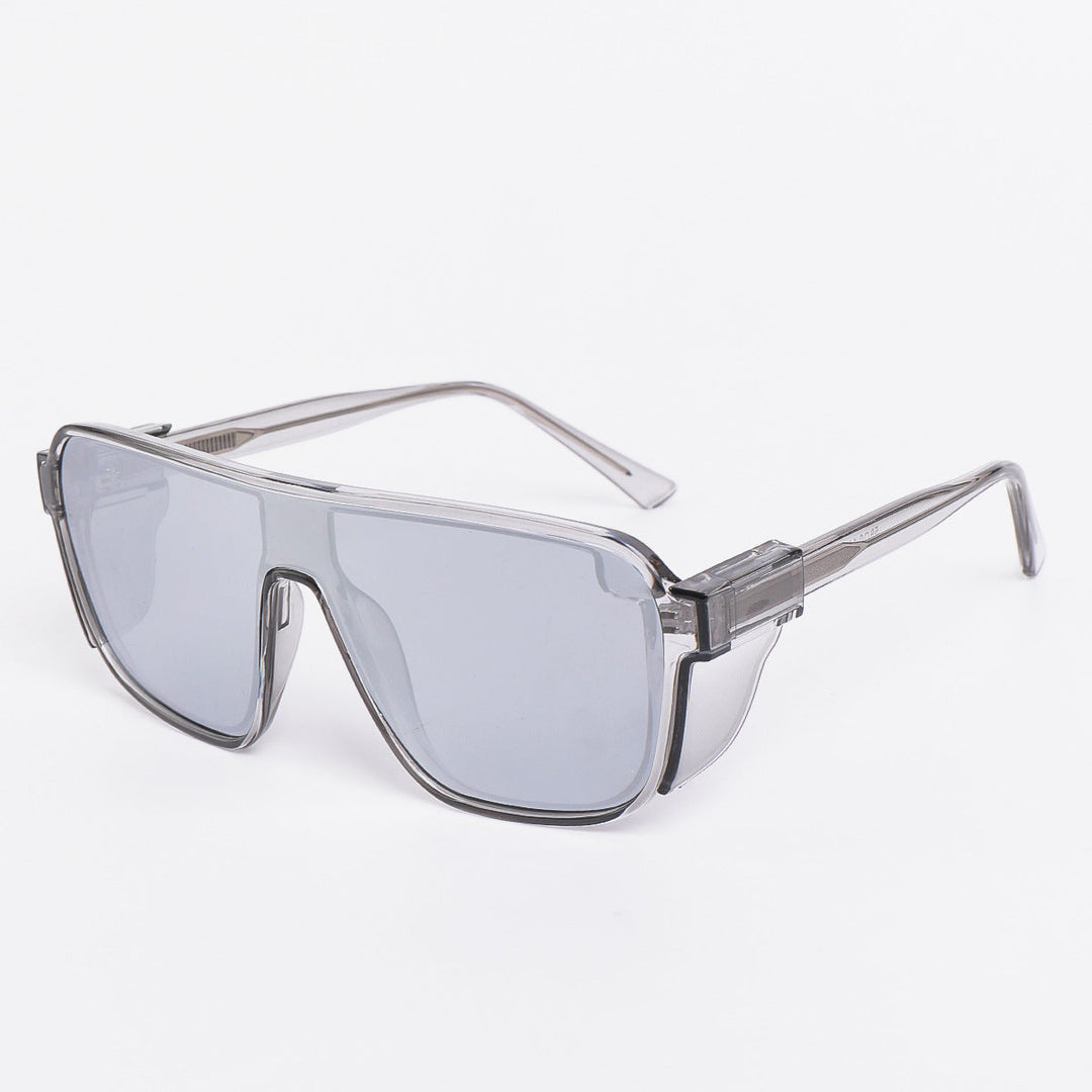 Women's sporty sunglasses in a futuristic design with colored lenses Kalsten
