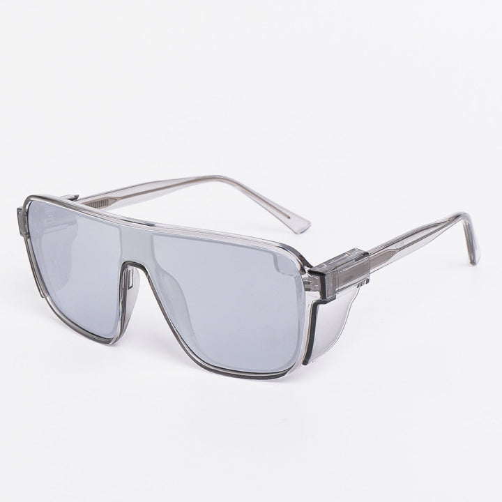 Women's sporty sunglasses in a futuristic design with colored lenses Kalsten