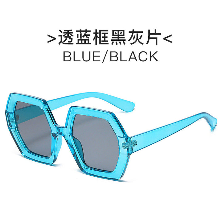 Women extravagant hexagonal sunglasses Kalsten