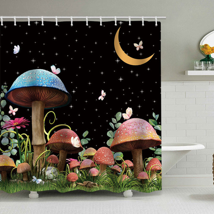 Rustic Garden-Themed Shower Curtain Kalsten