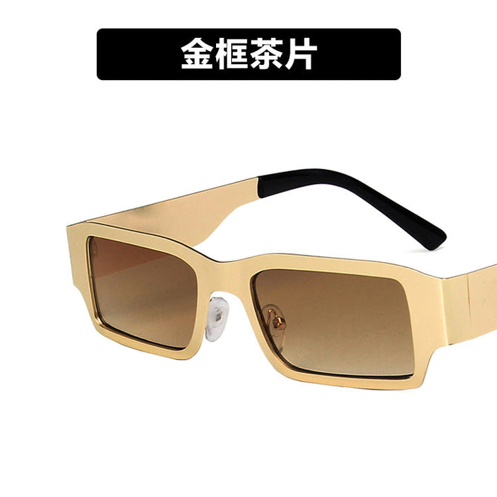 Women's geometric sunglasses with protective UV filter and sturdy metal frame Kalsten