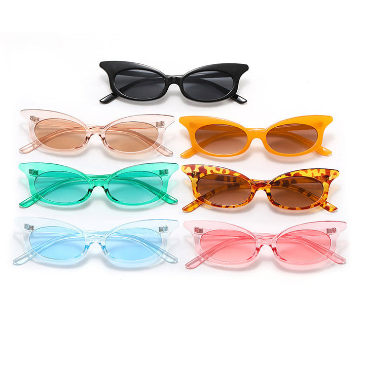 Women Cat-Eye Sunglasses with Transparent Frame and UV Protection Kalsten