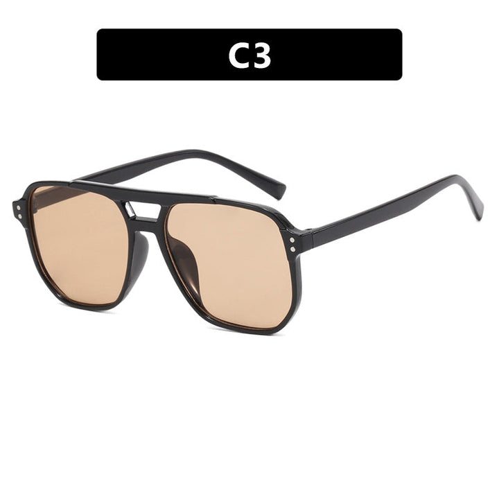 Women's oversized sunglasses with geometric design and UV protection Kalsten
