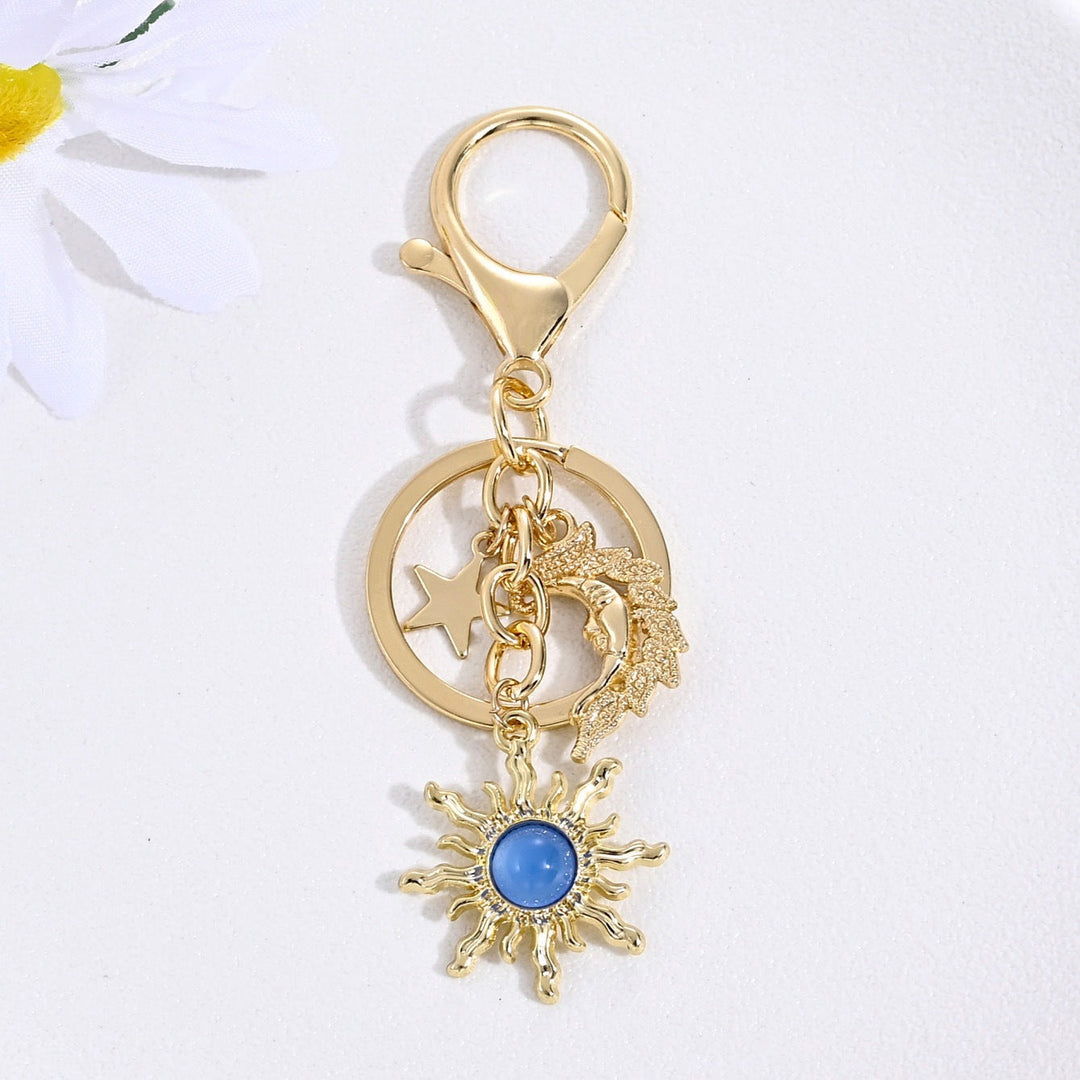 Keychain with Sparkling Sun Motif Kalsten