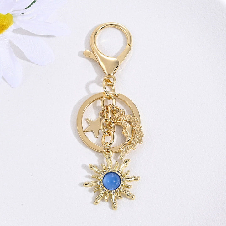 Keychain with Sparkling Sun Motif Kalsten