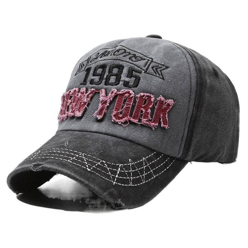 Men's Distressed Cotton Graphic Baseball Cap Kalsten