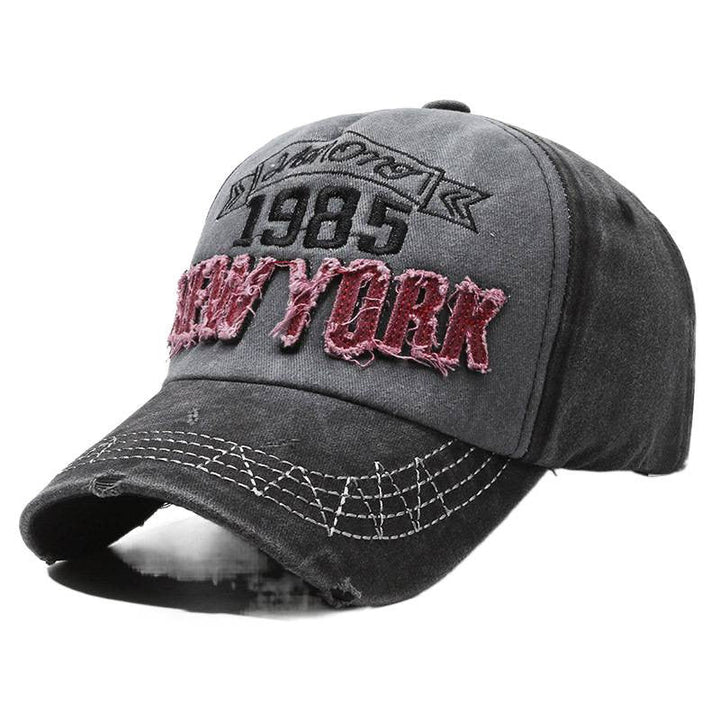 Men's Distressed Cotton Graphic Baseball Cap Kalsten