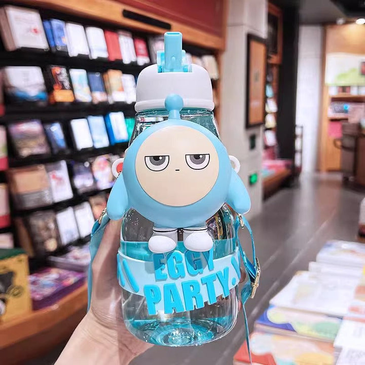 Women’s water bottle with interactive design and stylish character element Kalsten