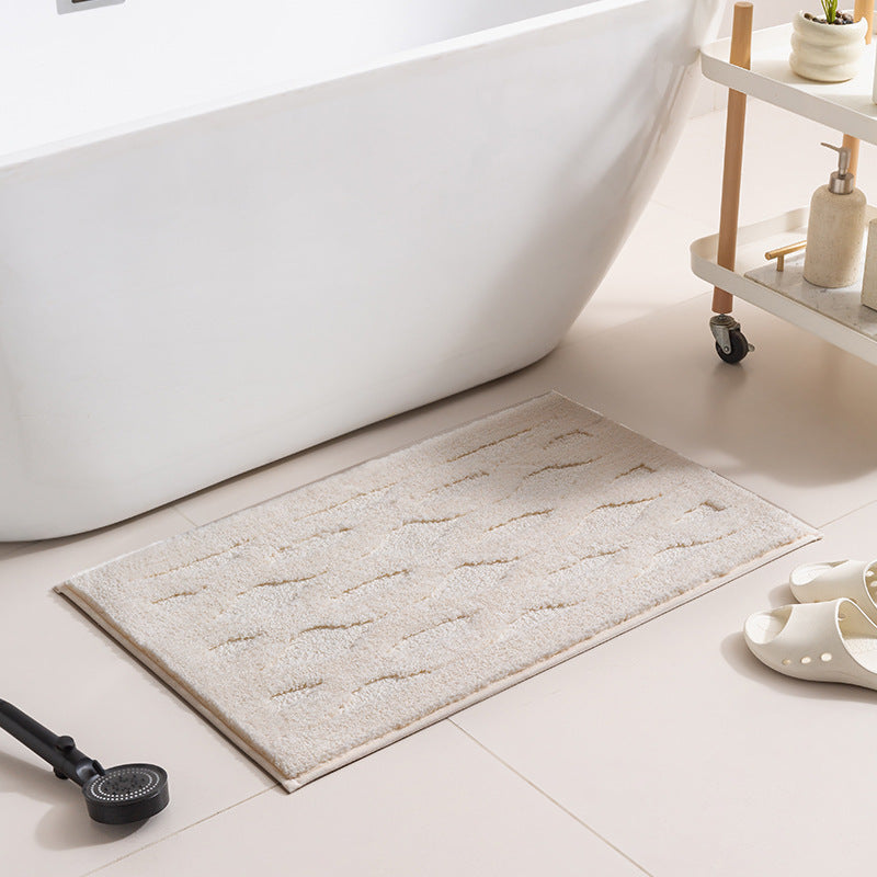 Plush Textured Bath Mat Kalsten
