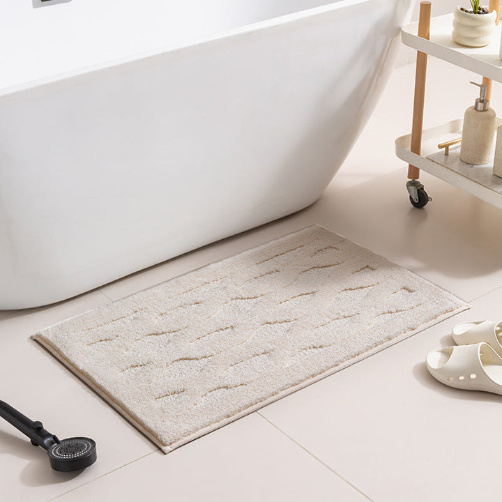 Plush Textured Bath Mat Kalsten