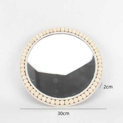 Decorative Wall Mirror Made of Rattan Acalora