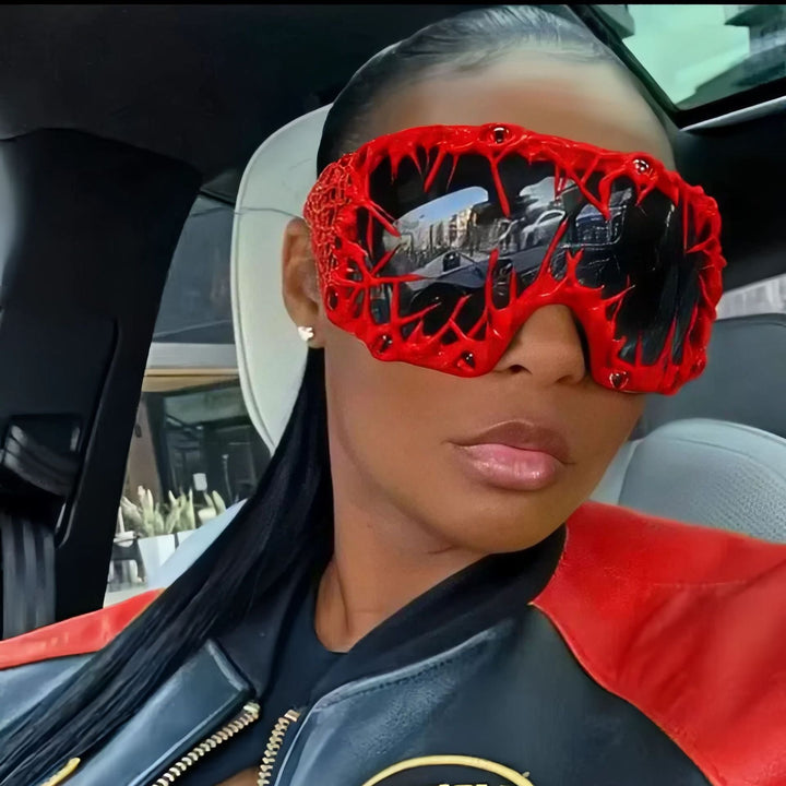 Ladies futuristic sports sunglasses with creative design Kalsten