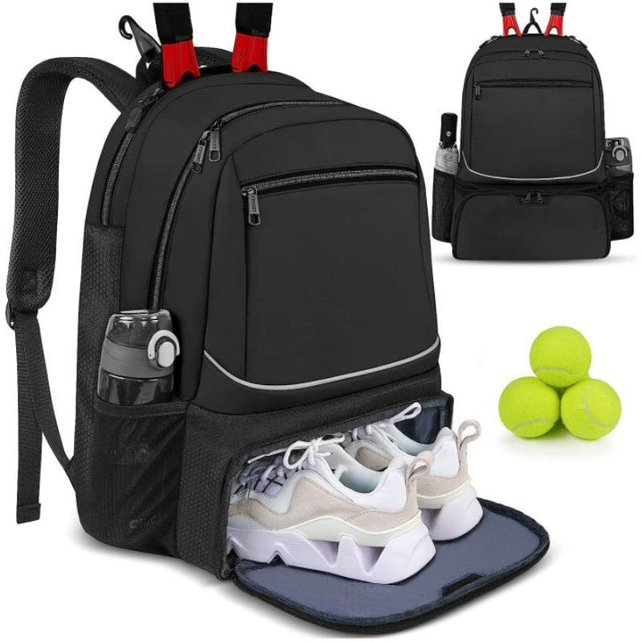 Sporty backpack with shoe compartment and water-repellent pockets Kalsten