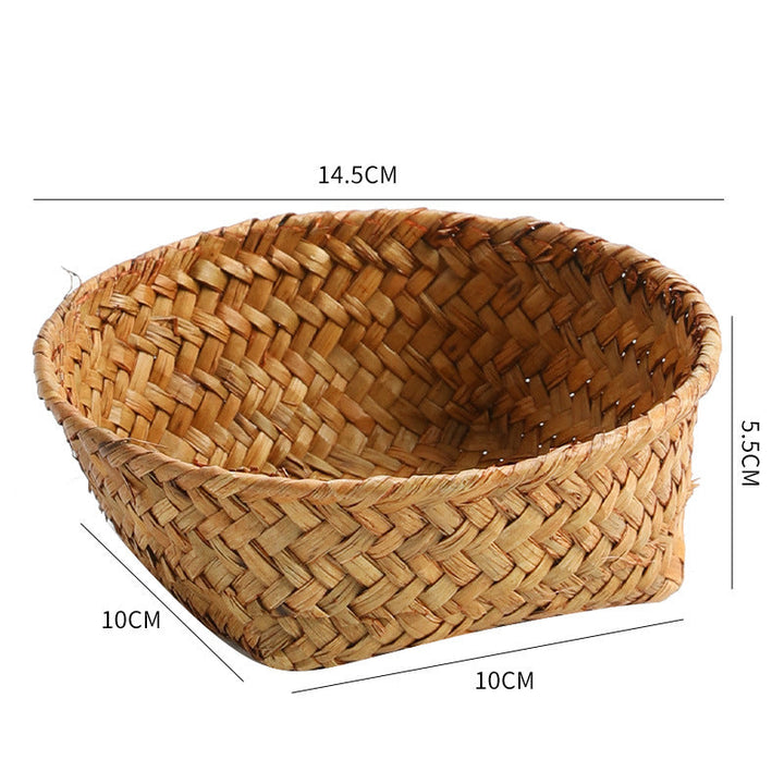 Handmade Natural Fiber Storage Basket Kalsten
