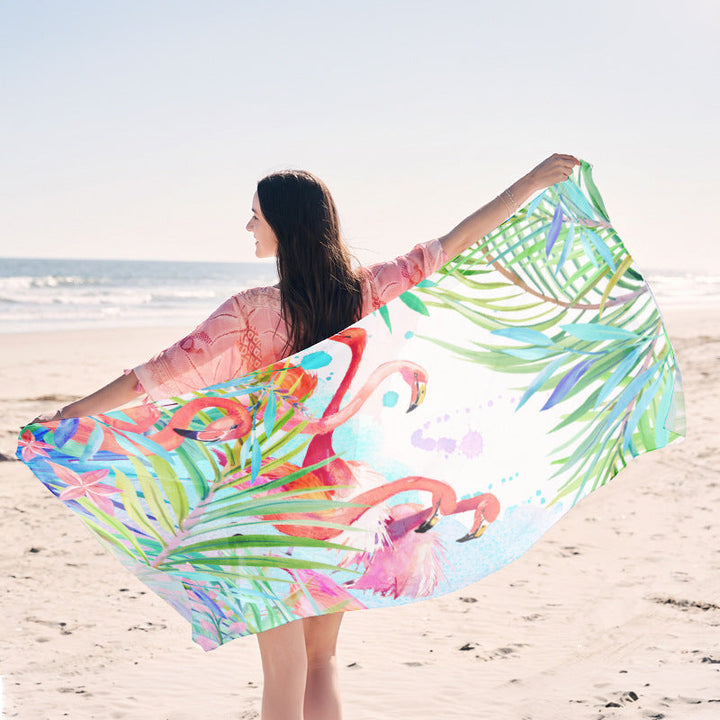 Light beach towel with creative jellyfish motif Kalsten