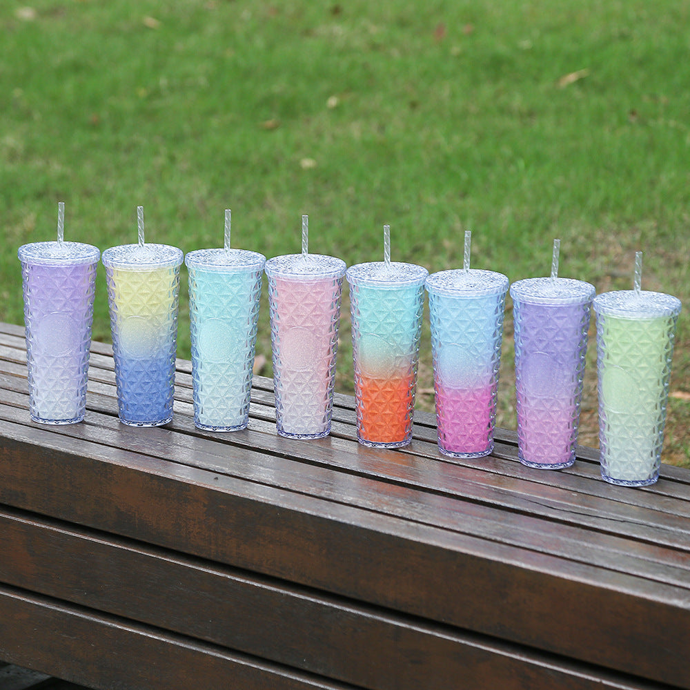 Ladies Glittering Drinking Cup with Removable Straw Kalsten