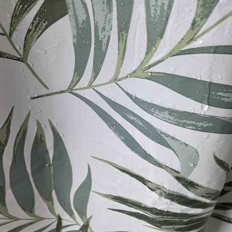 Tropical Leaf Design Shower Curtain Kalsten