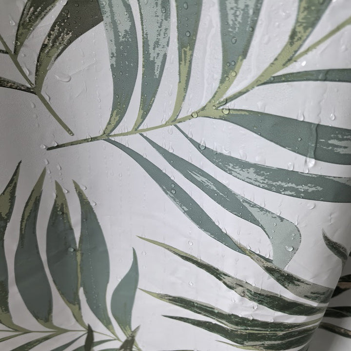Tropical Leaf Design Shower Curtain Kalsten