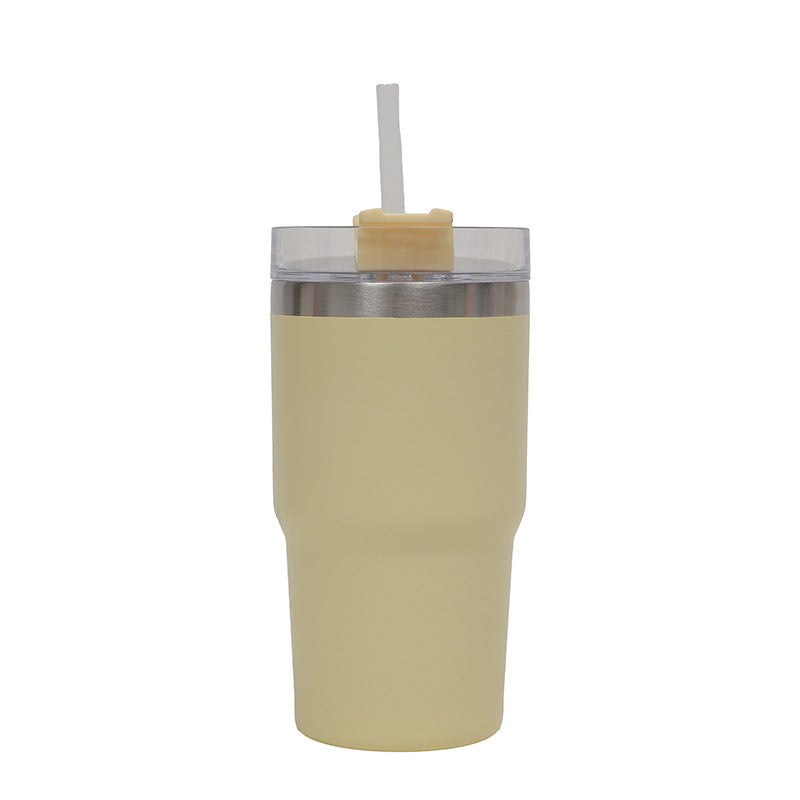 Women's Thermo Drinking Cup with Ergonomic Handle and Practical Straw Kalsten