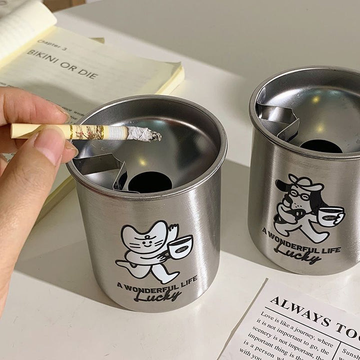 Stainless Steel Ashtray with Charming Design Kalsten