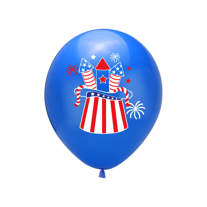 Unisex nan patriotic latex party balloon with USA flag motif and premium print Kalsten