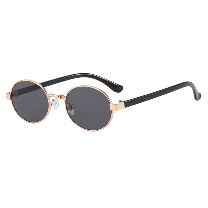 Women's round glasses with elegant metal frame and adjustable nose pads Kalsten