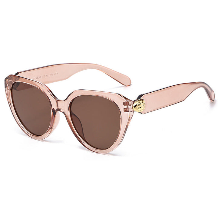 Ladies Cat-Eye Sunglasses with Golden Accents and Protective UV Filter Kalsten