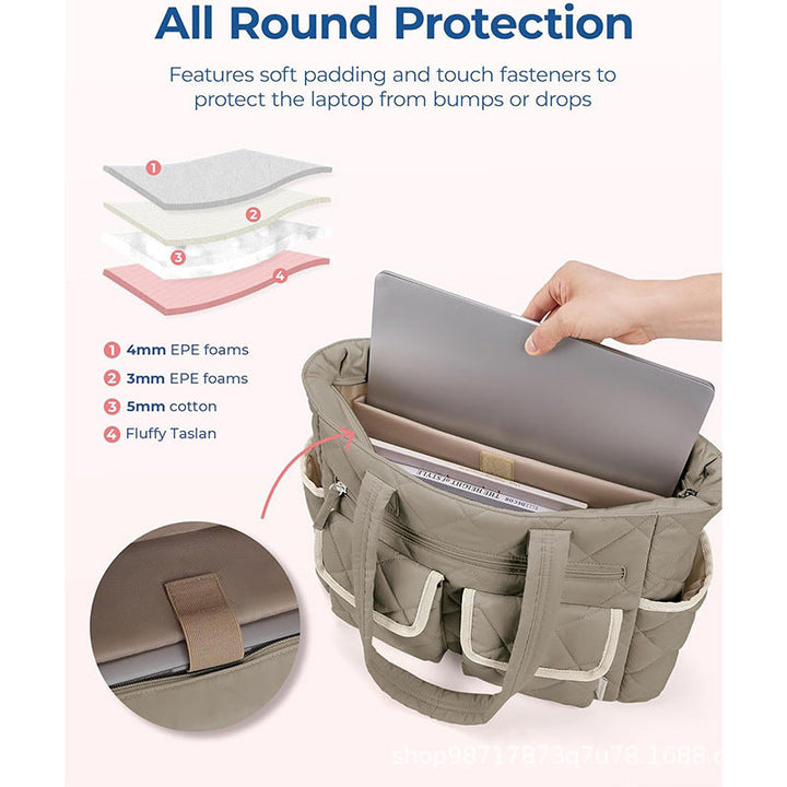 Elegant and Practical Shoulder Bag with Insulated Compartments Kalsten