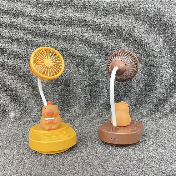 Unisex Portable Hand Fan in Nostalgic Capybara Design Kalsten