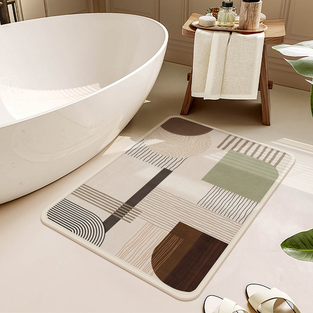 Abstract Geometric Bath Mat