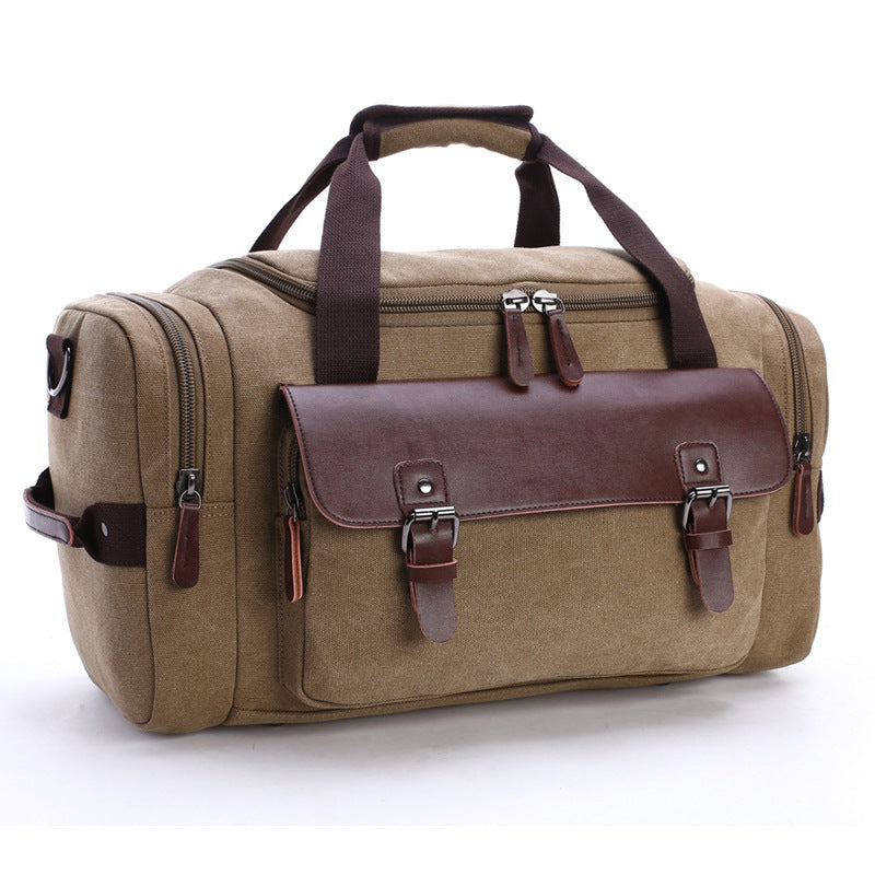 Spacious travel bag with high-quality leather trim Kalsten