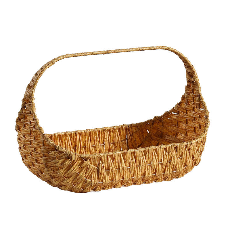 Unisex Handwoven Shopping Basket with Ergonomic Design Kalsten