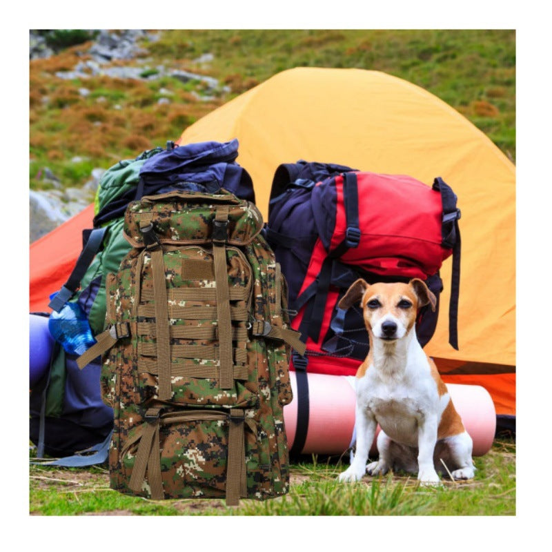 Tactical backpack with modular compartments and breathable back Kalsten