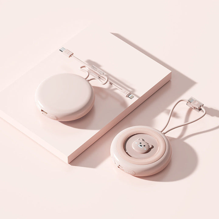 Compact power bank with integrated charging cable and stylish design Kalsten