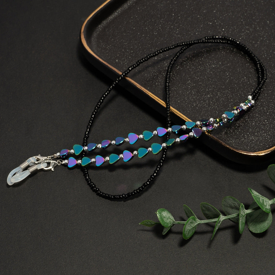 Artistic Heart-Shaped Eyewear Chain Kalsten