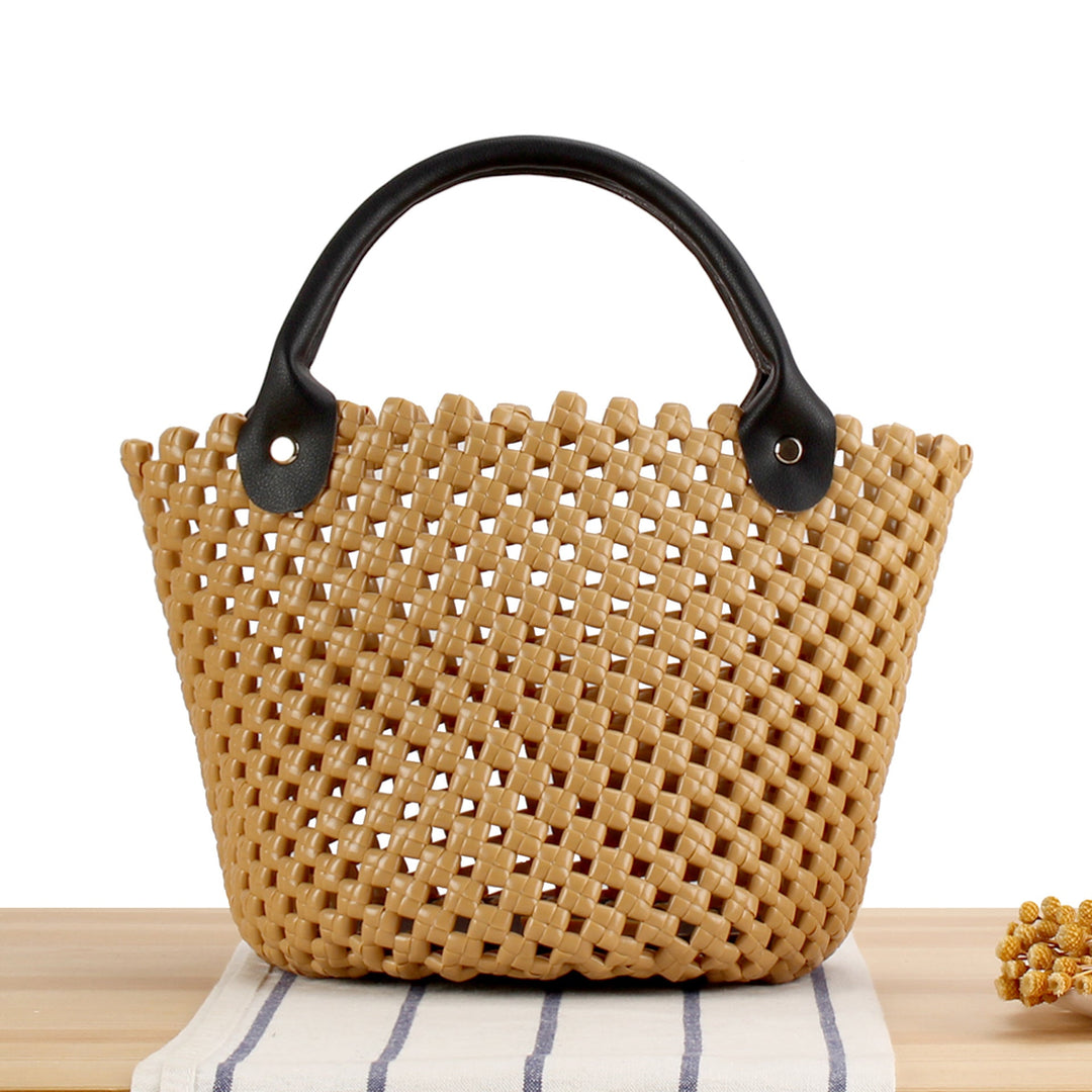 Basket bag with high-quality artificial leather handle Kalsten