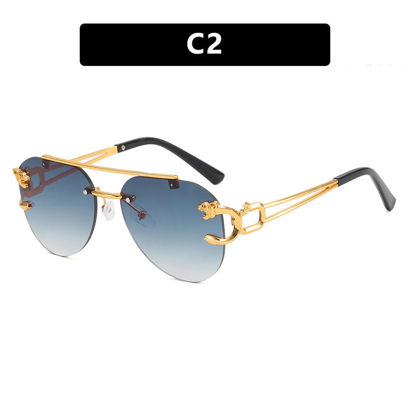 Women's unusual round sunglasses with decorative details Kalsten