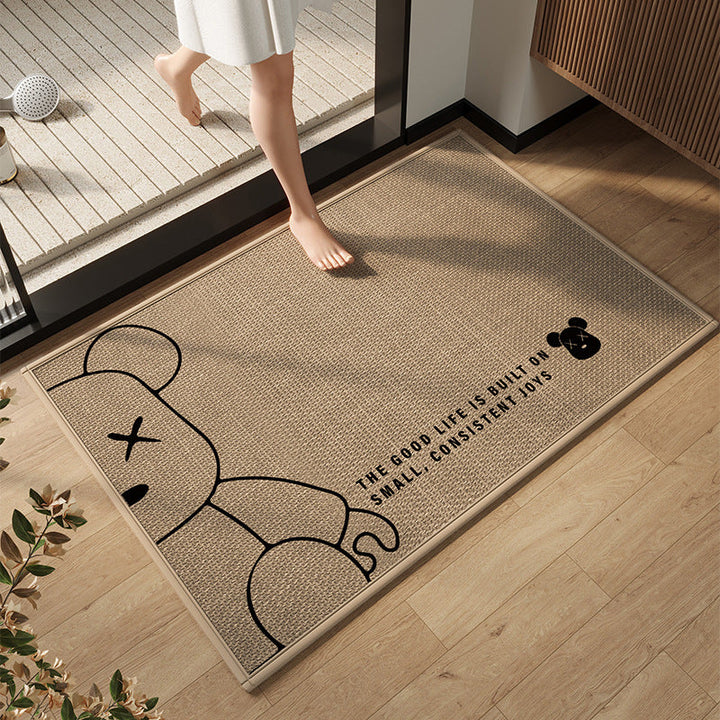 Elegant Modern Bathroom Mat Kalsten