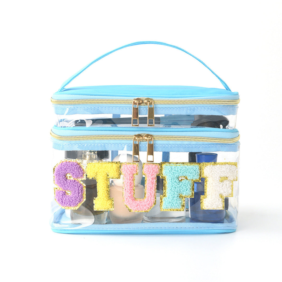 Plastic cosmetic box with two compartments Kalsten