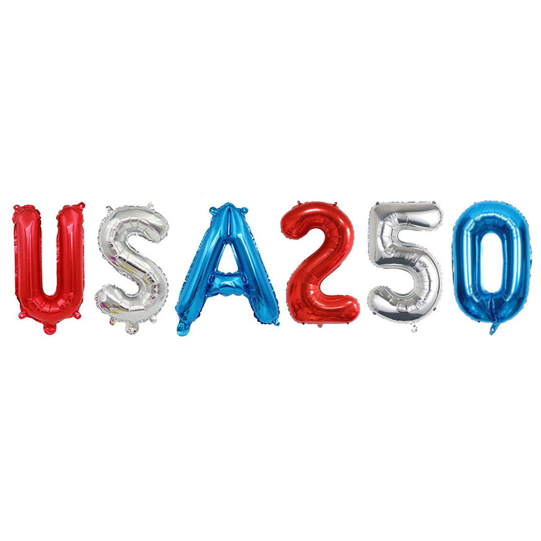 Unisex decorative pennant chain made of weatherproof polyester with star-and-stripe motif and robust attachment tape Kalsten