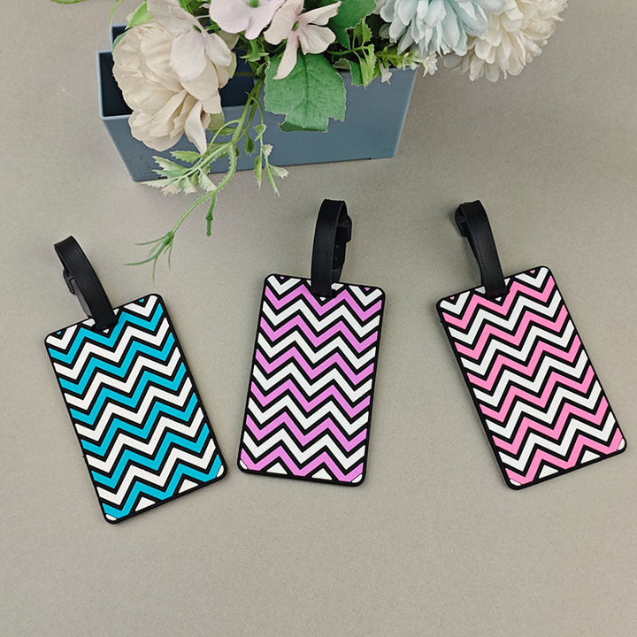 Unisex Chevron Pattern Travel Luggage Tag Kalsten