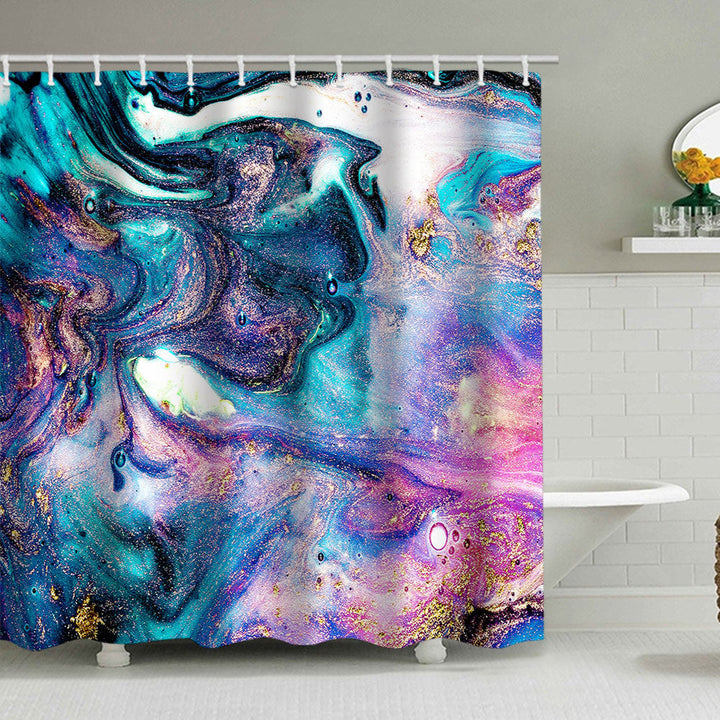 Artistic Marble Design Shower Curtain Kalsten