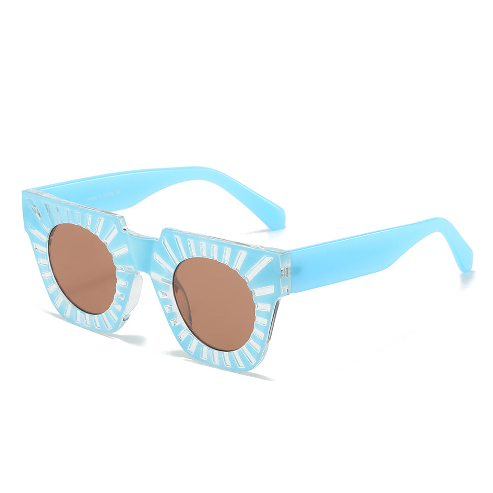 Ladies Fashion Sunglasses with Creative Geometric Frame Kalsten