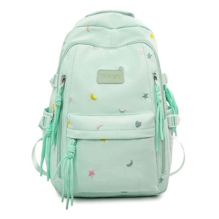 Multi-Pocket Embroidered Backpack Kalsten