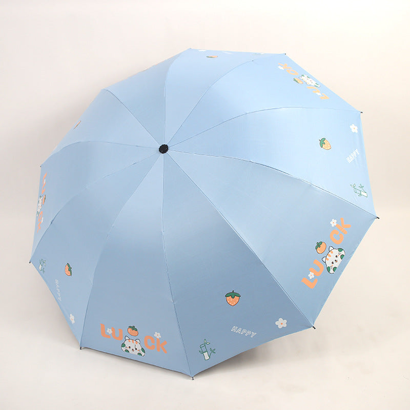 Women's Foldable Umbrella with Colorful Design Kalsten
