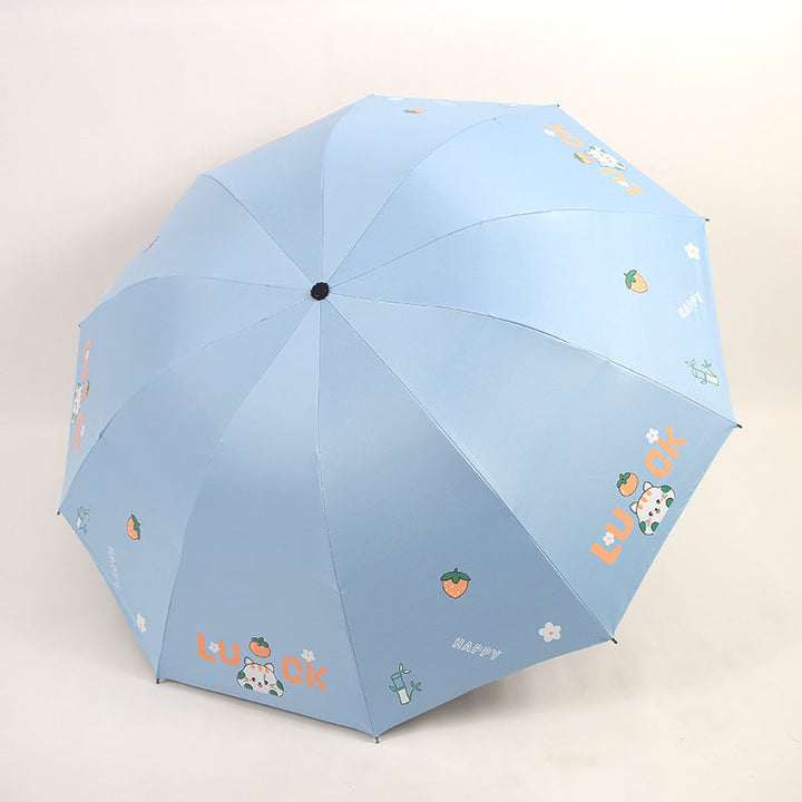 Women's Foldable Umbrella with Colorful Design Kalsten