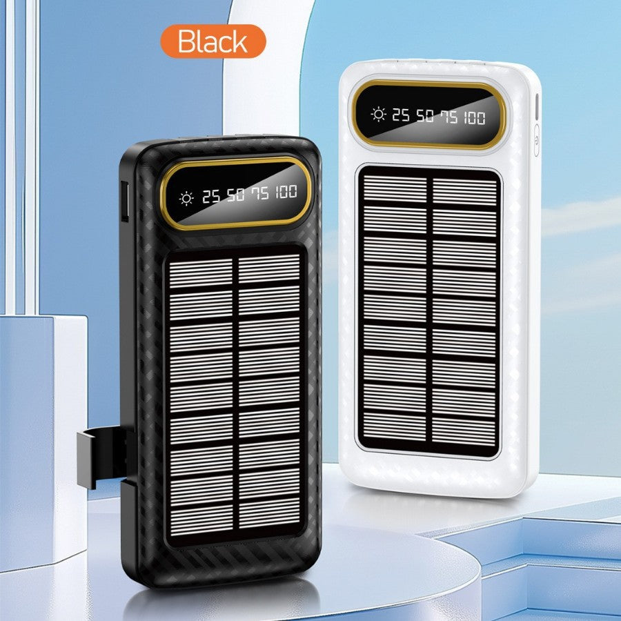 Portable Solar Power Bank with Integrated Charging Technology and Digital Display Kalsten